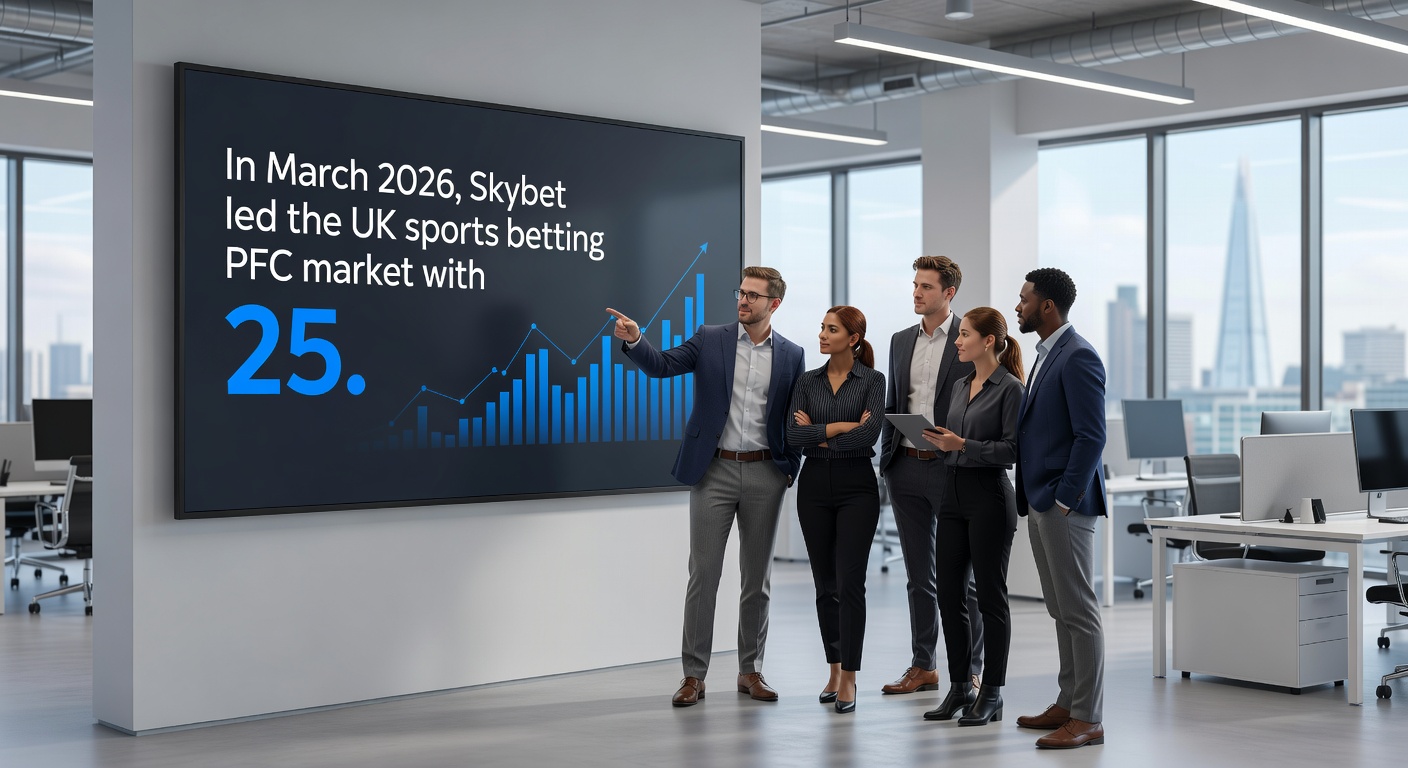 Visual representation of the UK's illegal gambling market growth, showing charts with rising black market share from 0.5% to 10-12% alongside licensed operator challenges