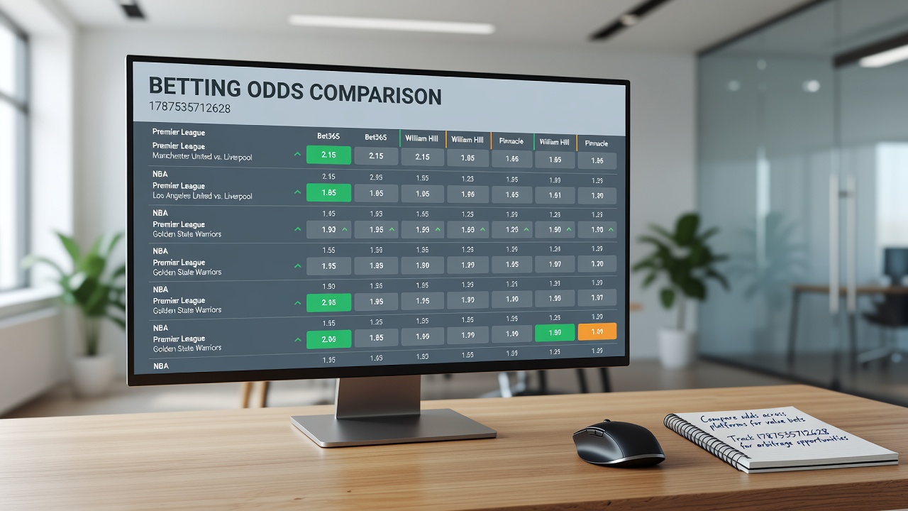 Screenshot of a betting odds comparison dashboard showing football and tennis markets with highlighted value bets