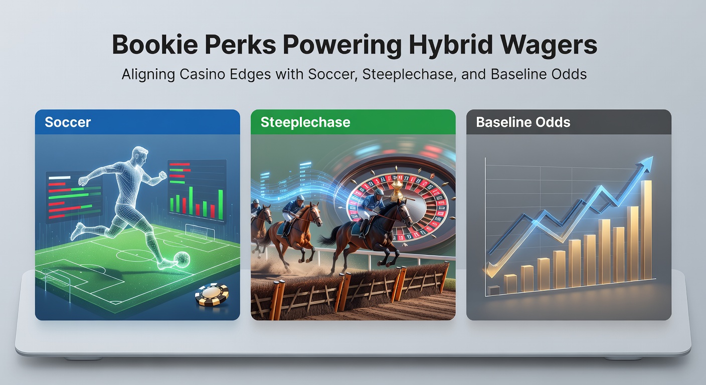 Digital display showing hybrid betting interfaces blending casino slots with live soccer odds and steeplechase races