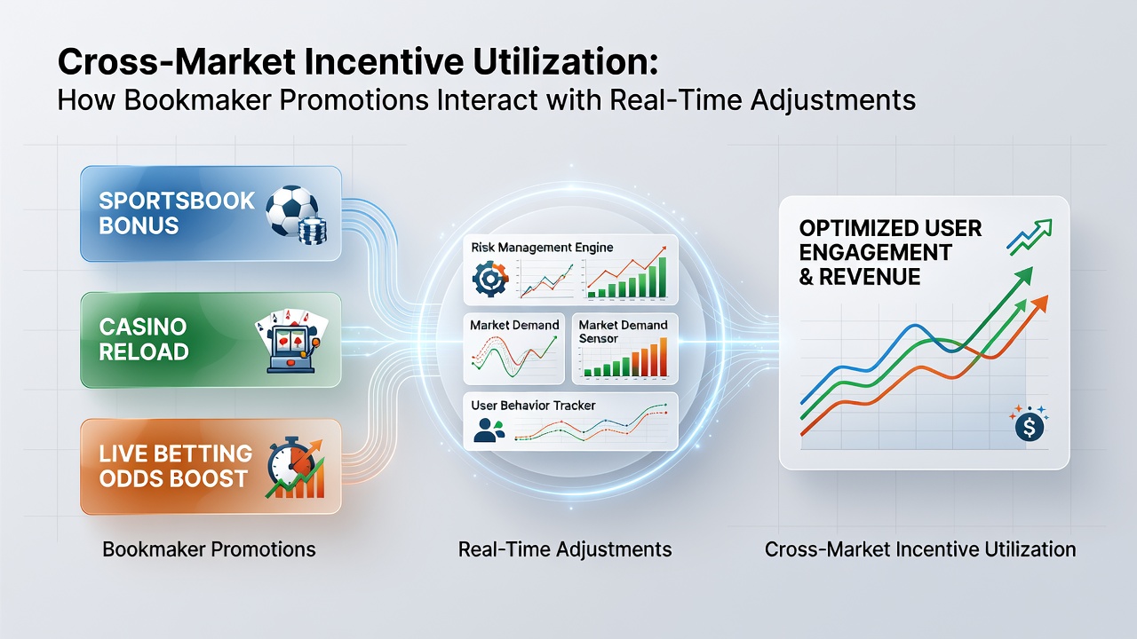 Live odds interfaces displaying cross-sport accumulator structures with promotional incentives active across equine, tennis, and football markets