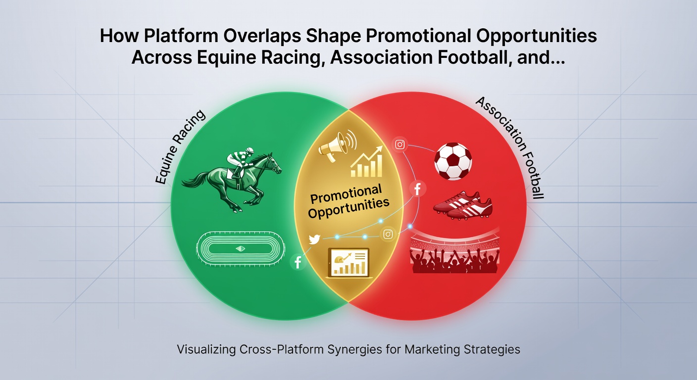 Analytics dashboard showing promotional performance metrics across equine, football, and tennis betting categories on an integrated platform