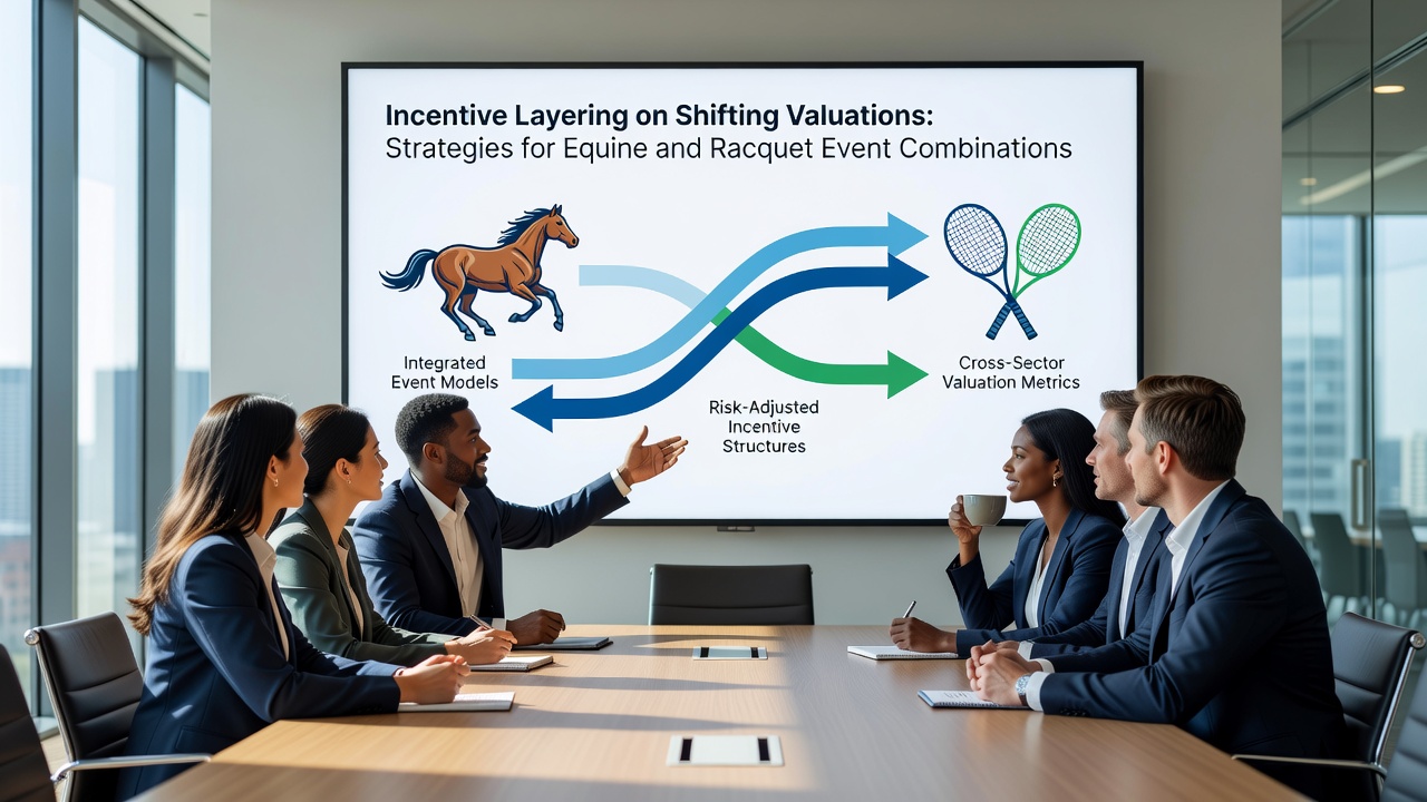 Diagram showing overlapping timelines of horse racing and tennis events with layered incentive activation points