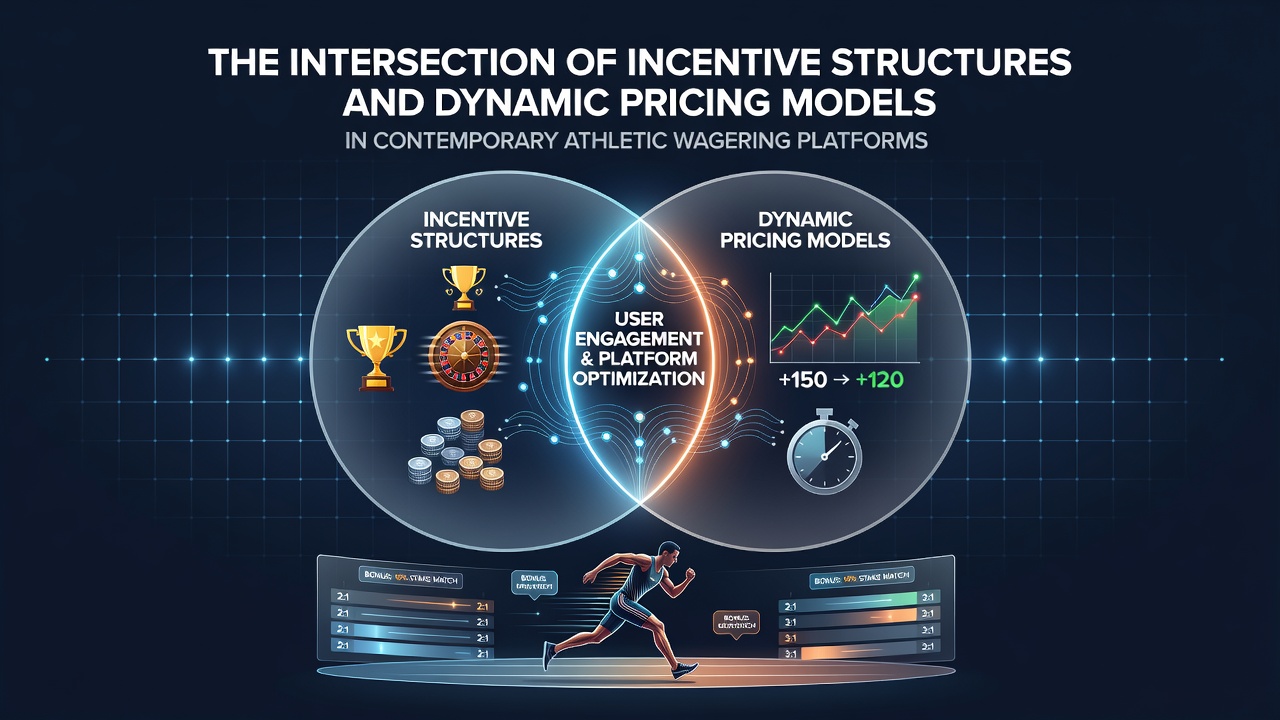 Diagram showing how incentive structures interact with real-time odds adjustments on athletic wagering platforms